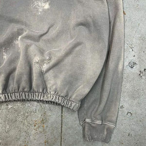 Sweat à capuche pour homme, personnalisé, avec broderie de patchs usés, appliqué, hiver, basiques numériques, sur mesure, coupé et cousu, streetwear - Product Image 6