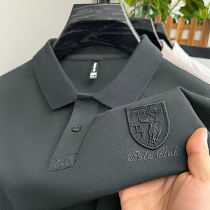 Venta al por mayor de polos de los hombres de negocios de marca Formal de alta calidad de algodón de manga corta de lujo de diseño polos para los hombres - Product Image 4