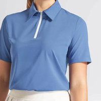 Kaos Polo Wanita Rajutan Berkualitas Premium, Bernapas, Cepat Kering, Warna Solid, Gaya Kasual, Ukuran Regular, Model Terbaru