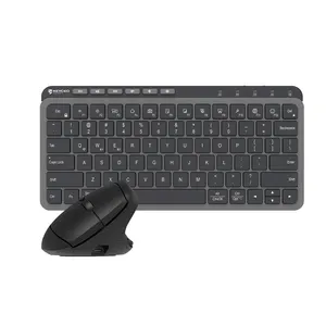 Pulgadas de alta calidad 2024 con Mouse inalámbrico touchpad inalámbrico BT teclado ergonómico Scissor Combo 78 teclas para Gaming Office