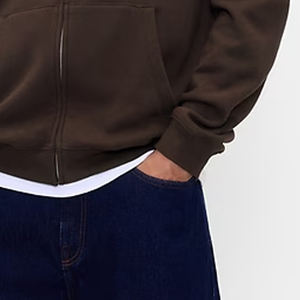 Fermeture à glissière, prix avantageux pour les acheteurs en gros / Sweat à capuche en polaire pour homme de haute qualité avec cordon de serrage pour ajuster la capuche - Product Image 4