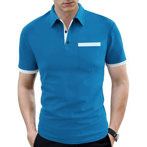 เสื้อสำหรับผู้ชายเสื้อกอล์ฟผ้าคอตตอน100% ลายถักกันยับสำหรับผู้ชายเสื้อ2026 - Product Image 4