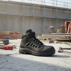 Botas de Seguridad Danube S3 SRC EN20345, Talla 43, Color Negro/Marrón, Forro de Cuero/Textil - Product Image 3