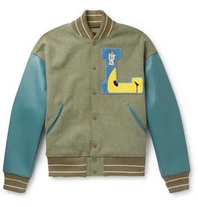 Chaqueta de invierno unisex de lana Varsity, abrigo de béisbol con cuello levantado de calle, bolsillos, diseño de retazos de invierno universitario, alta calidad - Product Image 1