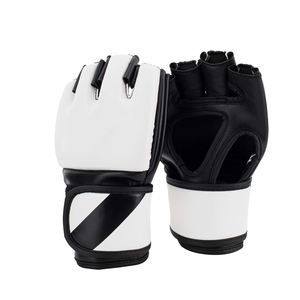 Guantes de Boxeo Profesionales de Piel Sintética PU con Servicio OEM, Guantes de Grappling de Medio Dedo, Guantes Deportivos de Entrenamiento al Aire Libre con Logotipo Personalizado - Product Image 2