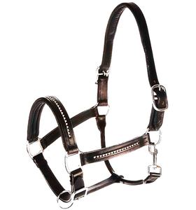 สายคล้องคอหนังอังกฤษประดับคริสตัลวัสดุบุนุ่มสำหรับนักขี่ม้า - Product Image 2