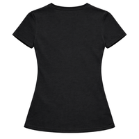 T-shirt personnalisable noir pour sororité grecque, rose et vert, en coton biologique écologique, décontracté et élégant pour femme, idéal pour l'université