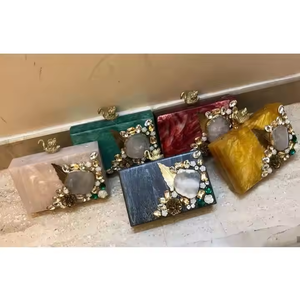 Crescent Crafts Diseño retro Bolso de mano Cartera Patrón animal Fabricante mayorista para cuerno Hueso Madera Artículos de latón químico - Product Image 2