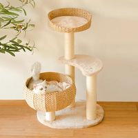 Lit mignon en osier 100% fait à la main pour animaux de compagnie, fournisseur de lit en forme de chat au Vietnam