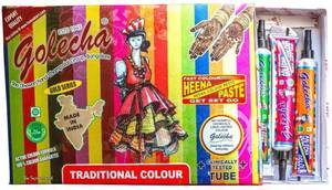 Golecha Tube de henné multicolore, paquet de 10 pièces | 2 pièces de chaque couleur - Product Image 2