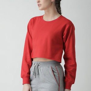 Automne hiver saison respirant femmes sweats courts pour décontracté/dames blanc polaire entraînement sweats courts pour les femmes - Product Image 3