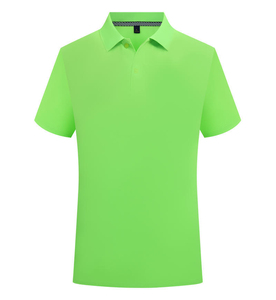 Venta caliente transpirable de punto de talla grande para hombre para Polo Color sólido logotipo personalizado impreso uniforme de algodón en blanco - Product Image 2