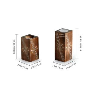 Portavelas de Madera Hecho a Mano Ecológico para Decoración del Hogar, Buena Calidad, Novedad 2025 - Product Image 5