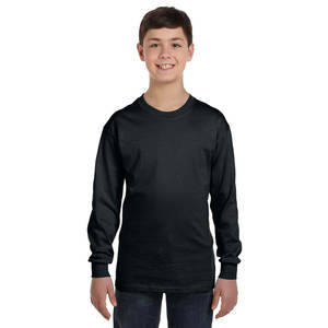 Camisetas para niños, camiseta informal de manga larga para niñas y niños, camisetas de manga larga para la escuela de cuello redondo para niñas - Product Image 1