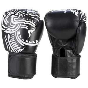 Best Quality Genuine Leather Laced Boxing Gloves Outdoor Custom Logo <b>Punching</b> Gloves for <b>Men</b> - Product Image 1