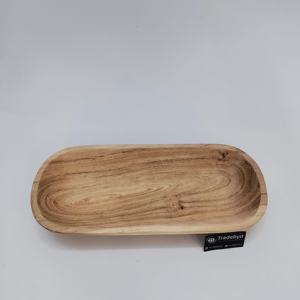 Bulk Premium Quality Handcrafted Oval Wood Dough Bowl & Candle Holder <b>Decor</b> <b>Home</b> Decoration - Product Image 2