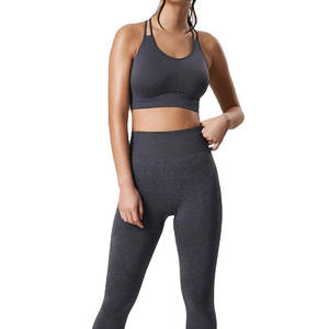 ชุดโยคะสั่งทำ MOQ ต่ำ สำหรับผู้หญิง แฟชั่นคุณภาพสูง ชุดออกกำลังกายรัดรูป ชุดโยคะผู้หญิง - Product Image 1