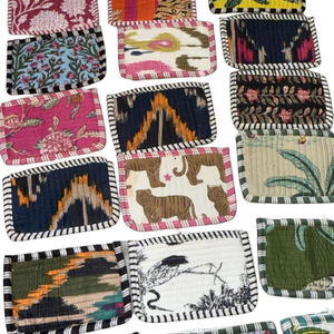 Bolsas acolchadas para monedas con estampado variado-Mini bolsas artesanales y ecológicas - Product Image 1