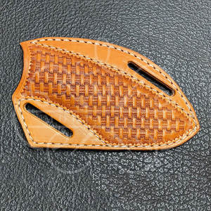 Cuchillos de hoja fija/plegable de cuero granulado de alta calidad hechos a medida, los más vendidos, precio de fábrica, seguridad de alta presión, duraderos - Product Image 3