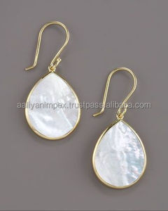 NOUVEAU ENSEMBLE DE BOUCLES D'OREILLES À GOUJONS BLANCHES POUR FEMMES ET FILLES À L'OCCASION DE FÊTE DE MARIAGE AU PRIX LE PLUS BAS D'AALIYAN IMPEX - Product Image 5