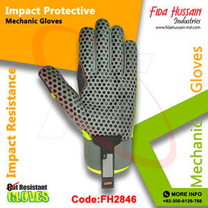 Gants de mécanicien de protection contre les chocs en cuir synthétique de haute qualité pour un usage quotidien 2024 gants en cuir en gros du Pakistan - Product Image 4