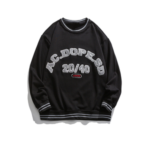 T-shirt d'été à manches longues pour homme, unisexe, en coton de haute qualité, coupe classique, col en V personnalisé, en molleton anti-boulochage, avec logo brodé - Product Image 5