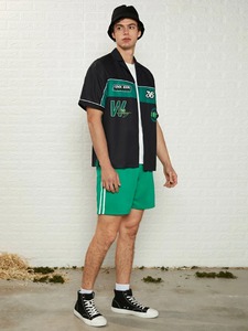 Short de jogging sportif pour hommes à prix Offre Spéciale bon marché vêtements d'été à la mode polyester/coton uni teint solide short respirant - Product Image 4