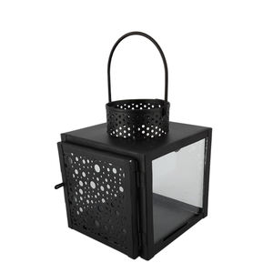 Ron & Lass Quare quantern ITH andle lack olour anganging Lantern Fo Wedding & able OP ececoration uustomized - Product Image 3