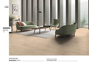 Carreaux intérieurs en céramique émaillée Carreaux de sol en porcelaine couleur bois Carreaux mats 200x1200 Carreaux pour sol Luxe Mat - Product Image 4