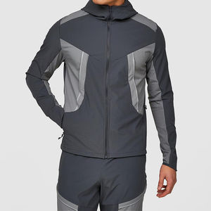 Chaqueta Deportiva de Moda con Logotipo Personalizado STITCHMODE, Chaqueta Cortavientos de Poliéster y Nailon para Exteriores, Chaqueta Informal para Hombre - Product Image 4