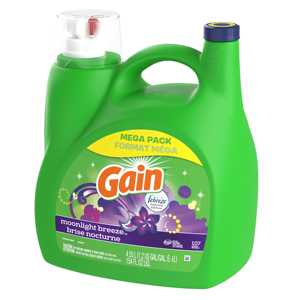 Gain Detergente líquido para ropa, Moonlight Breeze Scent, 154 FlOz, 107 Cargas - Product Image 2