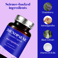 Complément alimentaire à base de plantes pour la ménopause, capsules de vitamines pour la ménopause, marque privée OEM, soutien quotidien au bien-être des femmes