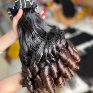 Mèches personnalisées à texture rebondissante et extensions frontales de cheveux vietnamiens - Product Image 4