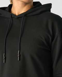 Sweat à capuche noir uni pour femmes fabricant personnalisé anti-rides respirant vêtements d'entraînement et de sport pour femmes pull à capuche pour femmes - Product Image 3