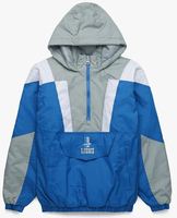 Chaqueta cortavientos safari para hombre, a cuadros, talla grande, oversize, con capucha, media cremallera, tipo jersey, ecológica, gruesa, vintage, para invierno, estilo fútbol