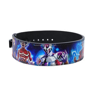Ceinture de musculation professionnelle en cuir véritable 10 mm, personnalisable, thème Anime, avec levier, fabriquée au Pakistan - Product Image 4