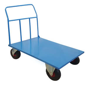 Maxi 1200x800 mm Industrial <b>Platform</b> <b>Trolley</b> Cart Four-Pneumatic for Stair Climbing Warehouse Storage Tool OEM Customizable - Product Image 1