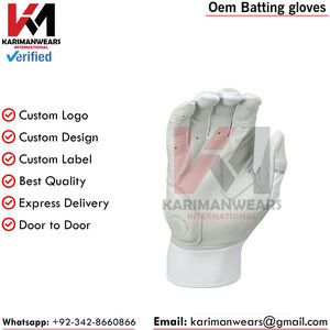 Gants de frappe de baseball en cuir souple, design respirant, fabrication OEM, gants de frappe de baseball personnalisés, commandes en gros bienvenues - Product Image 5