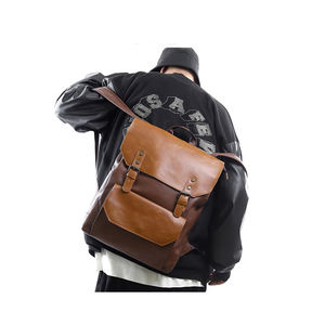 Mochila de piel de vaca Vintage para ordenador portátil de gran capacidad USB Crazy Horse, bolsos de vaca para hombre, Mochila De Cuero genuino de viaje de negocios personalizada - Product Image 3