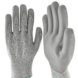 Precio de fábrica Guantes resistentes a cortes recubiertos de PU a prueba de aceite Guantes DE TRABAJO DE mecánicos industriales para componentes de motor afilados - Product Image 2