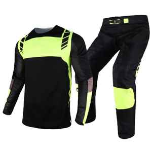 Ensemble d'engrenages de motocross de course à séchage rapide respirant personnalisable Kit de pantalons de maillot de moto tout-terrain Vêtements de sport pour athlètes de course - Product Image 4