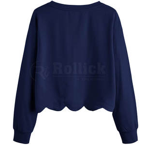 Sweat-shirts courts à col ras du cou, directement de l'usine, nouvelle collection, vêtements d'extérieur, sweat-shirts courts personnalisables en couleur - Product Image 2