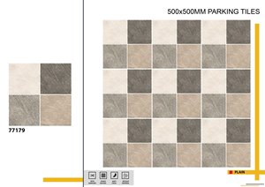กระเบื้องปูพื้นพอร์ซเลนกลางแจ้งดีไซน์ทันสมัยขนาด500x500มม. เหมาะสำหรับสวนวิลล่ารถจอดขนาด400x400มม. - Product Image 6