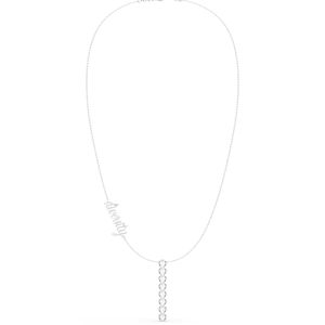 REYES Joyería Personalizada de Plata de Ley 925 Chapada en Oro y Rodio con Moissanita Certificada por GRA para Mujer, Collares con Nombre Personalizado - Product Image 4