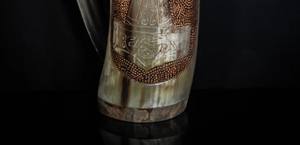 Stein de bière en corne de buffle authentique de qualité supérieure écologique 500ml cadeau de verres rustiques traditionnels de luxe pour hommes prix raisonnable - Product Image 2