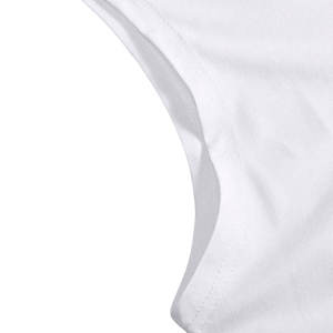 Débardeur de gym pour hommes à séchage rapide vêtements de fitness décontractés grande taille Singlet Logo dos tricoté - Product Image 3