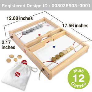 Jeux de société de table en bois d'intérieur portables de luxe pour enfants et famille-Big Flick n Kick - Product Image 6