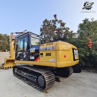 Excavatrice sur chenilles Caterpillar 320D, 20 tonnes, d'occasion, pour travaux de construction moyenne, excavatrice hydraulique Cat, engin de terrassement