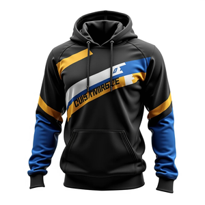 Sudadera con capucha de gran tamaño personalizada para hombres, ropa de calle, ajuste sublimado, duradero, informal, 100% poliéster y aspecto básico mezclado de algodón - Product Image 3