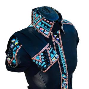 Camisa Vaquera Artesanal para Espectáculos Ecuestres, Cintura Alta, Cierre de Cremallera, Tejido de Tafetán Elástico y Transpirable para Montar a Caballo - Product Image 1